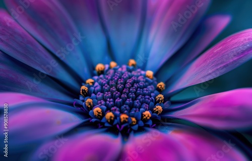 Vibrant Floral Macro Close-up