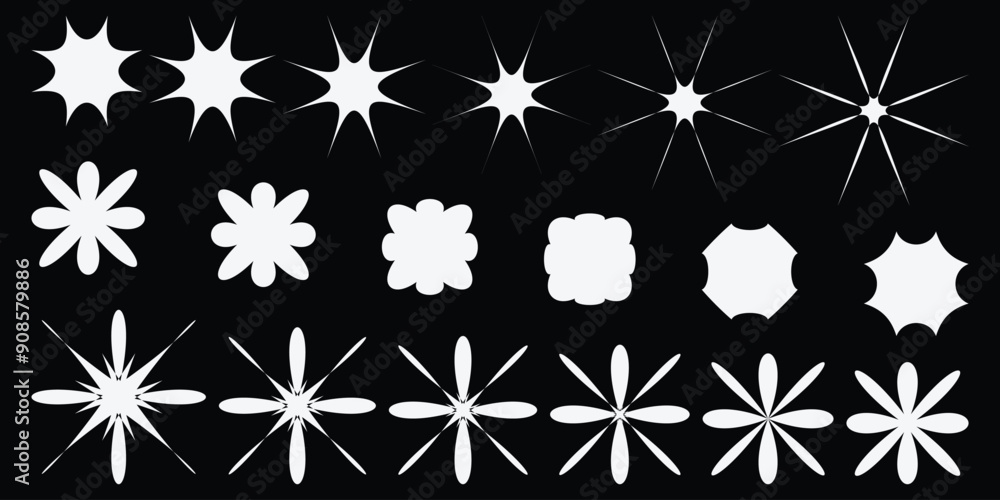 Y2k. chrome geometric y2k shape for futuristic and techno designs. Metallic cosmic and sky symbol render. Vector illustration. Galaxy sticker. Y2k shapes, elements vector. Eps 10. Y2k. chrome geometric y2k shape for futuristic and techno designs. Metallic cosmic and sky symbol render. Vector illustration. Galaxy sticker. Y2k shapes, elements vector. Eps 10.