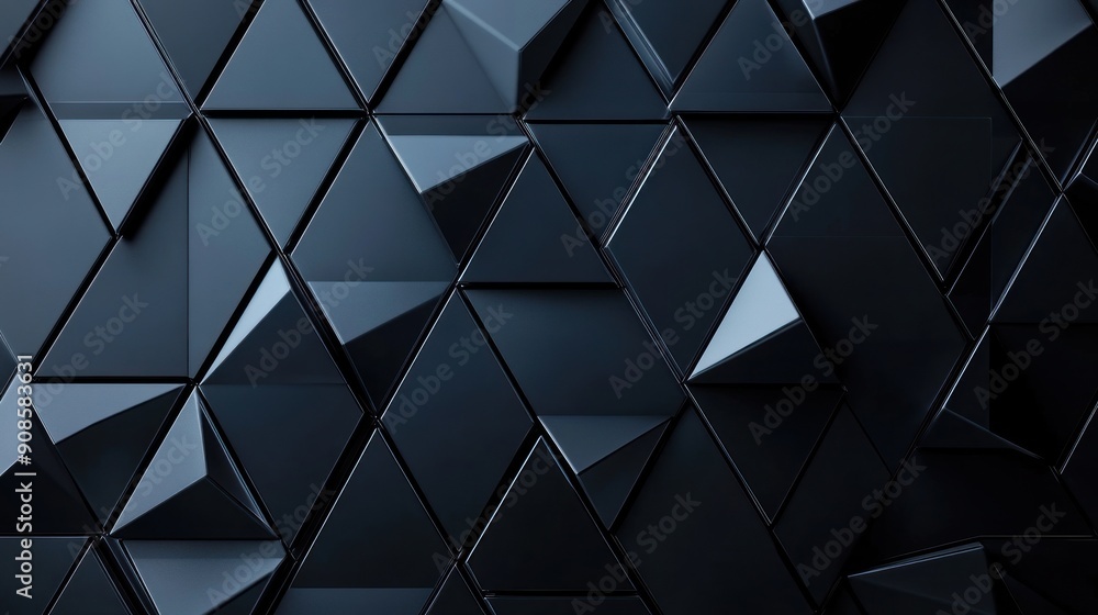 Abstract Black Triangular Pattern Abstract Black Triangular Pattern