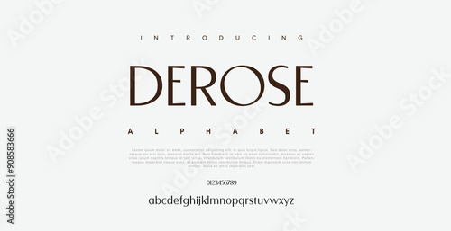 Derose luxury lowercase display font typeface to make your brand looks premium