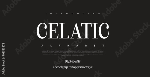 Celatic, the luxury font vector alphabet collection 