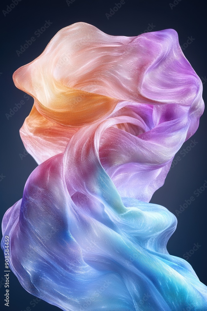 Colorful abstract fabric flow Colorful abstract fabric flow