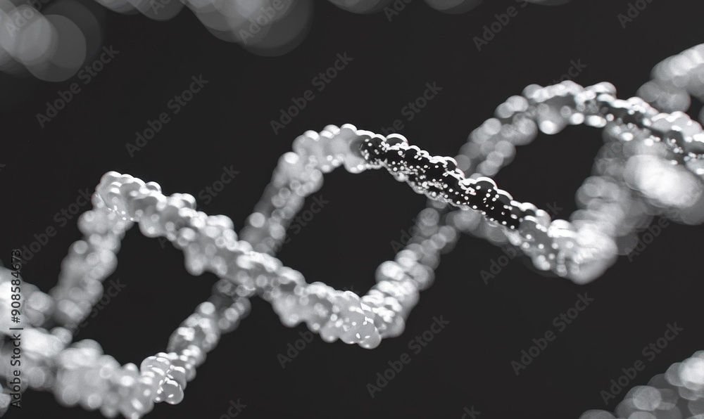 A close-up of a spiraling chain of orbs. AI. A close-up of a spiraling chain of orbs. AI.