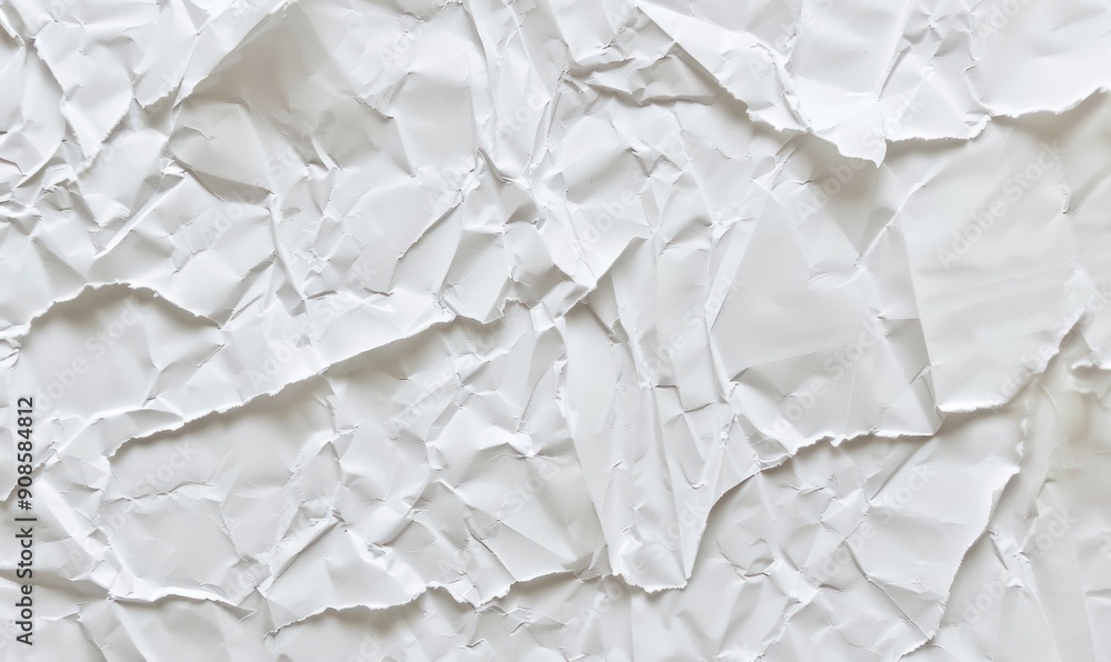 Wrinkled White Paper Texture Background Wrinkled White Paper Texture Background