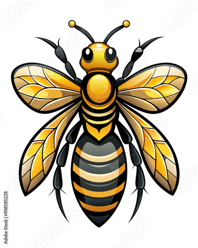 bee vector colorful t-shirt design,bee transparent background printable svg design photo