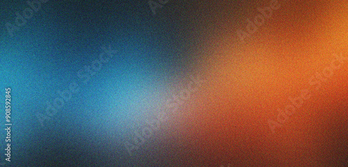 blue and orange gradient background design with grainy noise texture effect, web banner design, product design and social media, Banner poster header design.