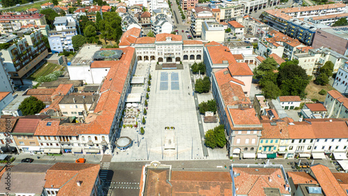 San Dona di Piave Piazza Indipendenza dall'alto