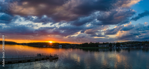 Fototapeta Naklejka Na Ścianę i Meble -  Jezioro Ukiel 2024