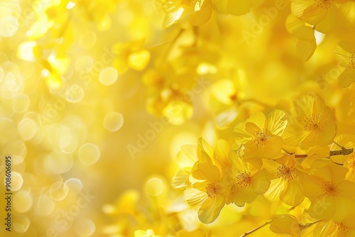 Yellow flowers background image.