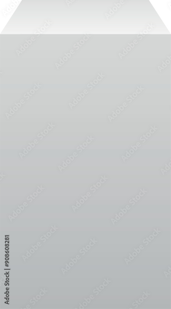 White box realistic mockup. Blank square block White box realistic mockup. Blank square block