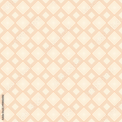 Use rectangular shapes to overlap each other to create a three dimensional look. Use light orange to contrast with white.
