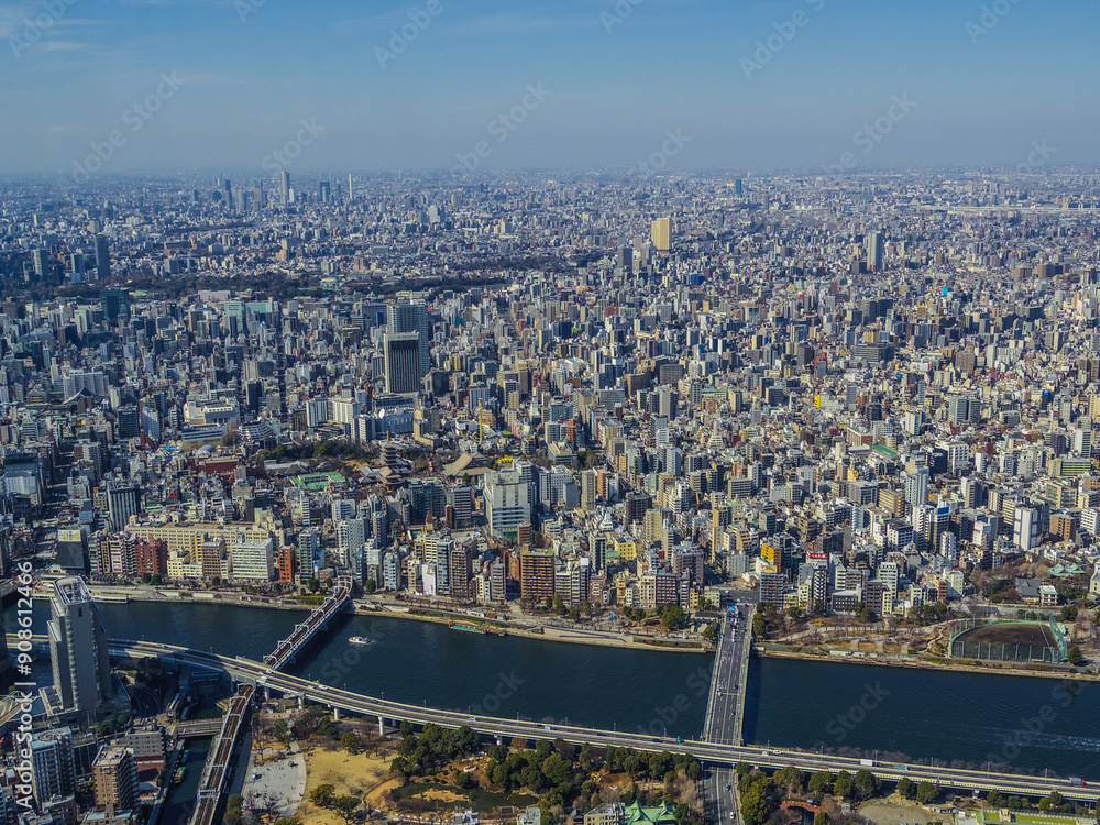 Naklejka premium 【東京都】東京スカイツリーからの眺望