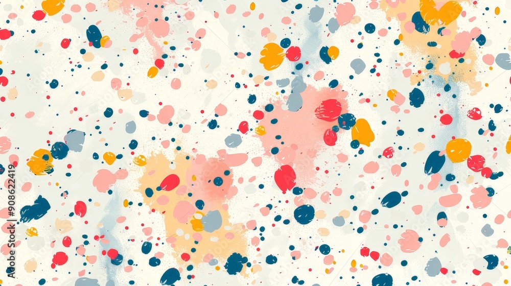 Abstract confetti pattern in soft colors Abstract confetti pattern in soft colors
