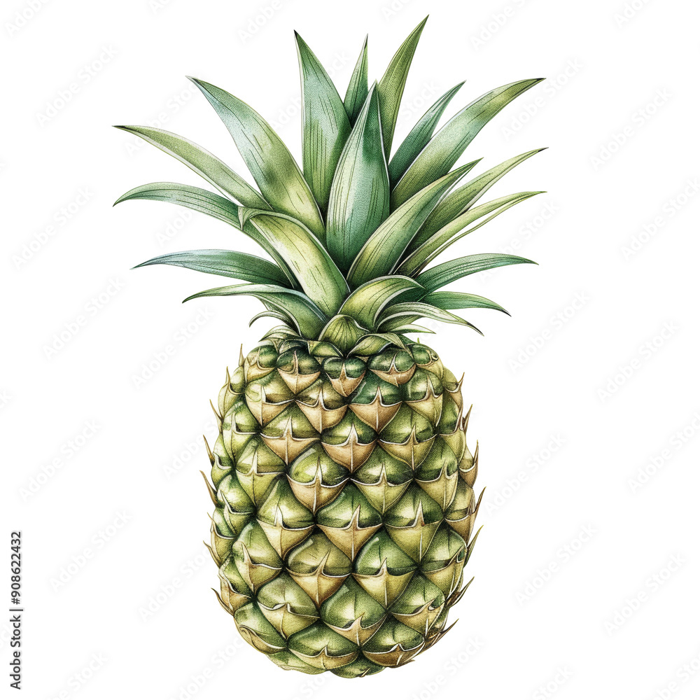 A fresh, ripe pineapple with vibrant green leaves, perfect for tropical themes, food photography, and healthy lifestyle concepts. A fresh, ripe pineapple with vibrant green leaves, perfect for tropical themes, food photography, and healthy lifestyle concepts.
