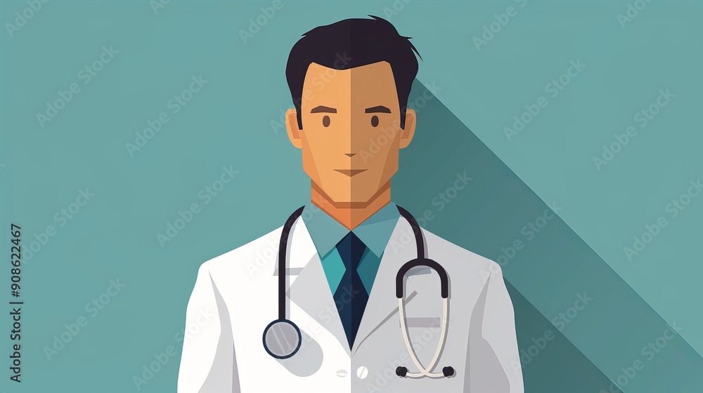 Minimalistic icon of a doctor stethoscope isolated Minimalistic icon of a doctor stethoscope isolated