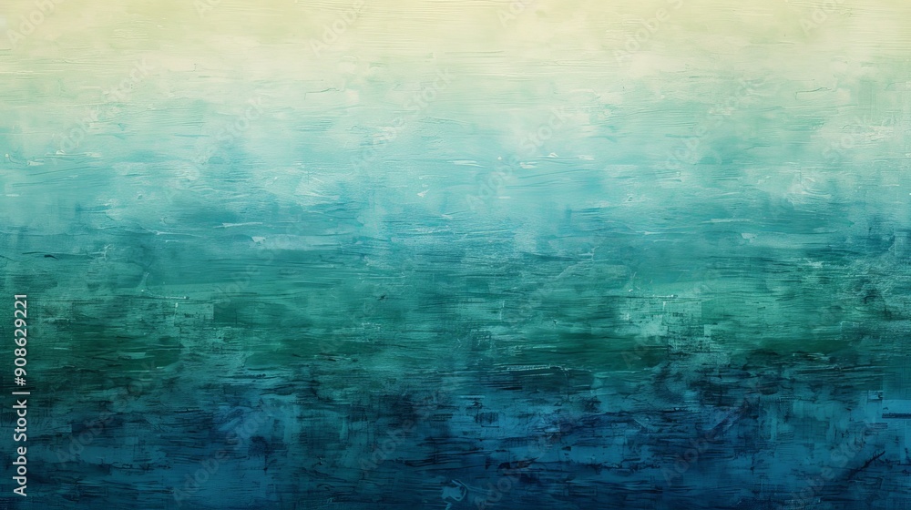 Gentle gradients of blues and greens evoke a tranquil watercolor seascape Gentle gradients of blues and greens evoke a tranquil watercolor seascape