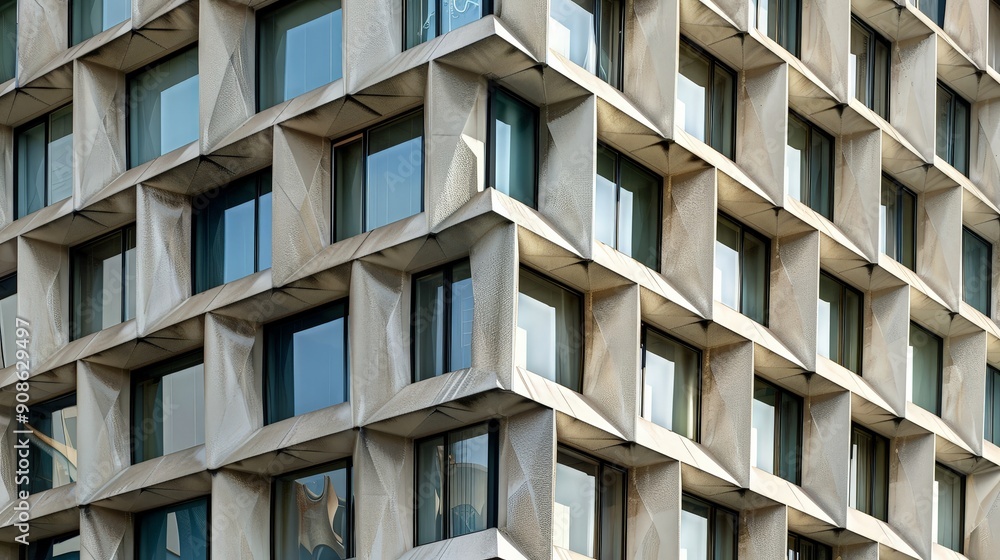 Geometric patterns in architecture. Describe a contemporary building that uses geometric patterns in its facade or interior design Geometric patterns in architecture. Describe a contemporary building that uses geometric patterns in its facade or interior design
