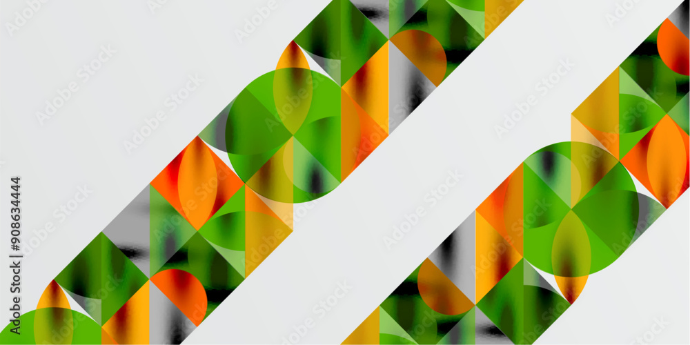 Triangles, round triangles and circles techno art. Vector Illustration For Wallpaper, Banner, Background, Card, Book Illustration, landing page Triangles, round triangles and circles techno art. Vector Illustration For Wallpaper, Banner, Background, Card, Book Illustration, landing page
