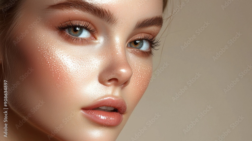 close up portrait of a woman close up portrait of a woman