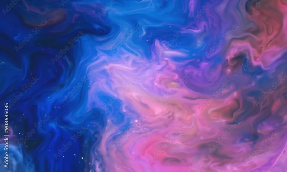 Cosmic Dance of Color: A mesmerizing swirl of blue, pink, and purple hues creates an ethereal abstract background, reminiscent of a distant nebula or a painter's palette. Cosmic Dance of Color: A mesmerizing swirl of blue, pink, and purple hues creates an ethereal abstract background, reminiscent of a distant nebula or a painter's palette.