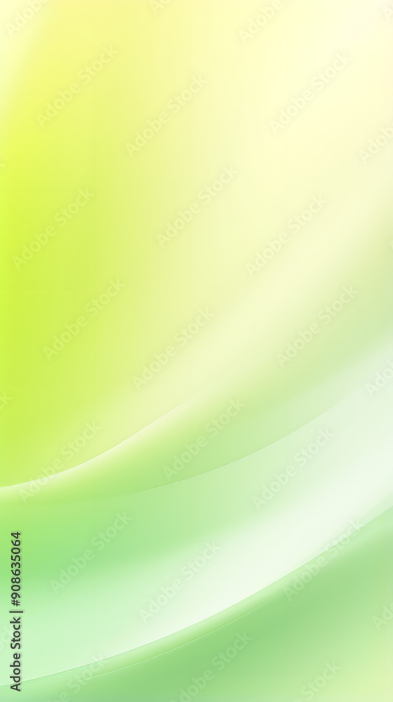 Digital yellow green white gradient curve abstract graphic poster background
