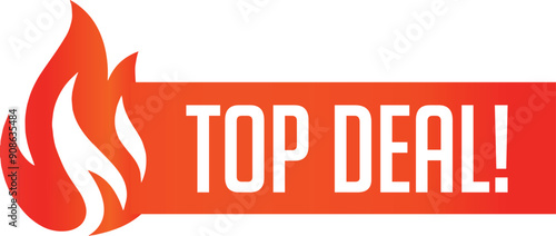 Top Deal E-commerce Marketing Discount Offer Tags Design Vector Illustration