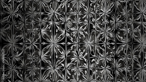 abstract vintage patterns wallpaper with shades of gre background