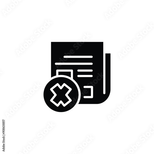 bad news solid icon vector design good for web or mobile app