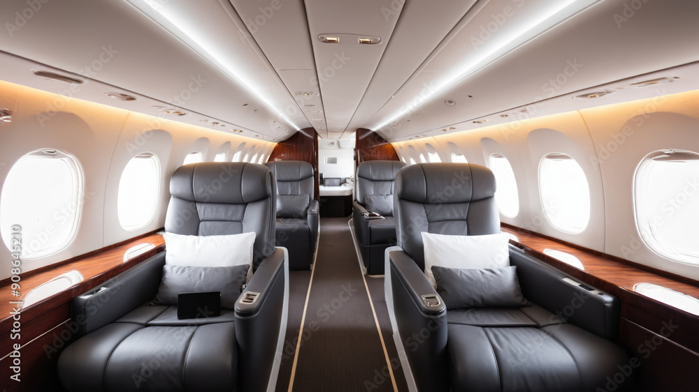 first class business luxury seats for vacations or corporate airplane travel with copy space area wide banner first class business luxury seats for vacations or corporate airplane travel with copy space area wide banner