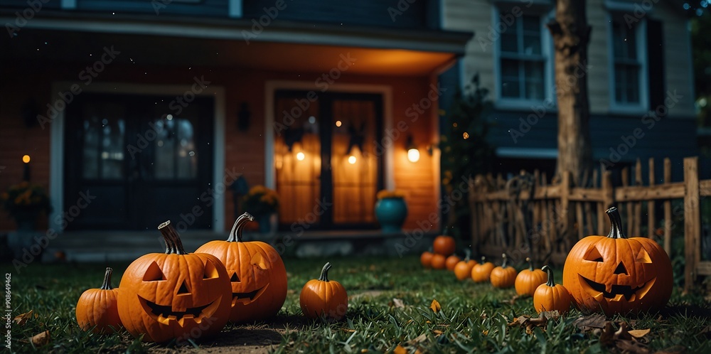 Obraz premium Festive Halloween decorations