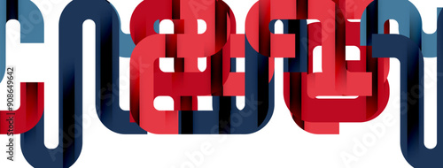 Lines, abstract letter style design background. Geometric vector Illustration For Wallpaper, Banner, Background, Card, Book Illustration, landing page