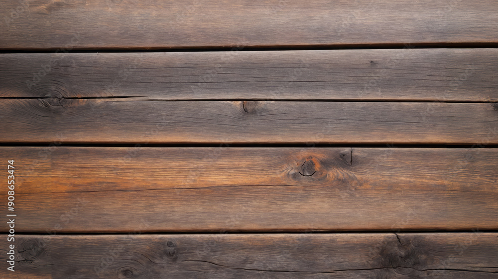 Fototapeta premium Creative texture composition. The texture of the wood board is old-style abstract objects for furniture. Close up as a wooden background. The rough surface of the old knotted table