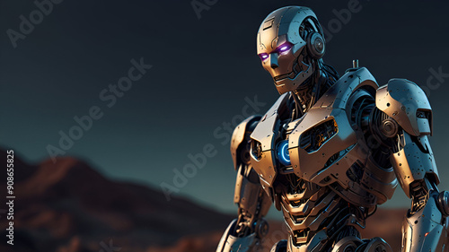 cyber person with space