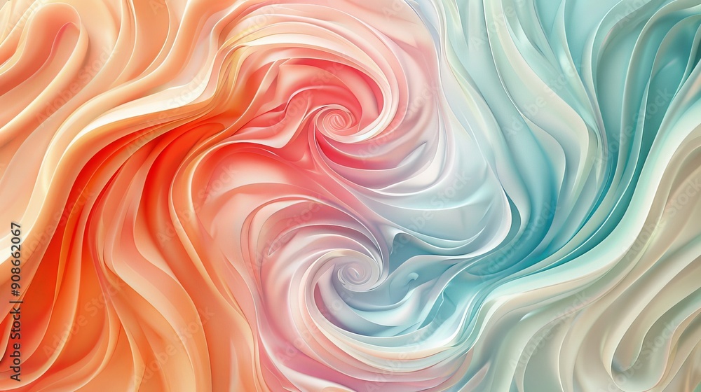 Abstract swirl pattern in soft colors Abstract swirl pattern in soft colors