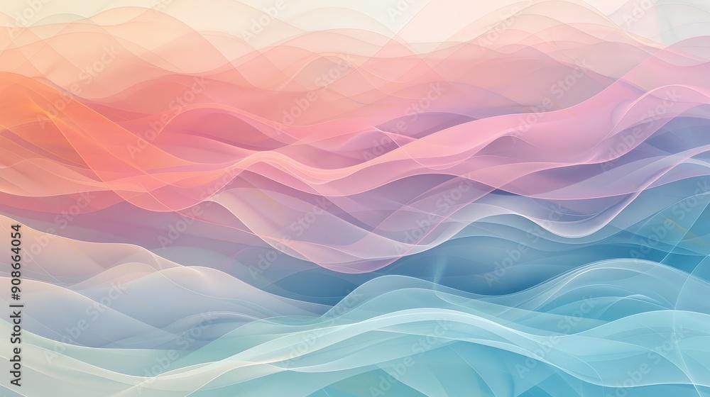 Abstract wave pattern in pastel colors Abstract wave pattern in pastel colors