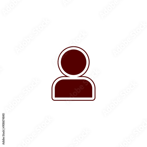 User icon isolated on transparent background