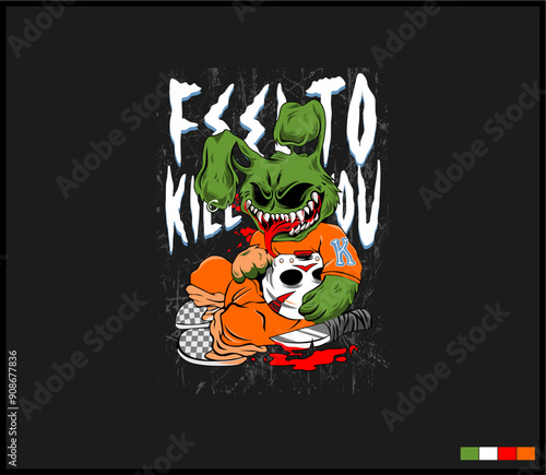 Illustration vector graphic of lettering, perfect for t-shirts design, clothing, hoodies, etc.