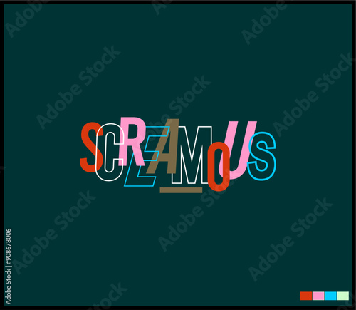 Illustration vector graphic of lettering, perfect for t-shirts design, clothing, hoodies, etc.