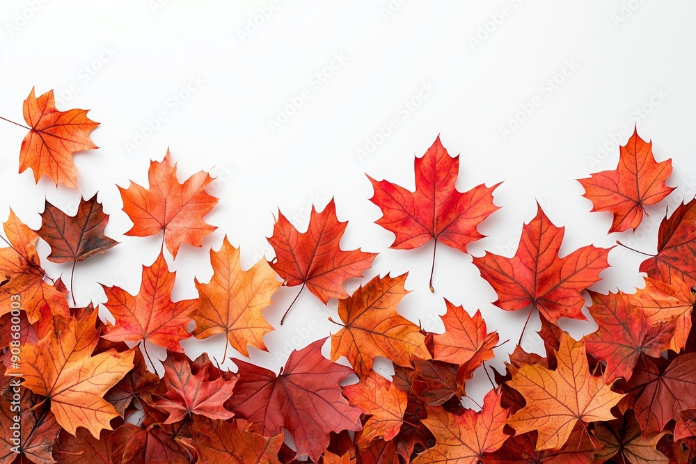 Autumn Sale Banner Template Featuring Maple Leaves for Seasonal Discounts Autumn Sale Banner Template Featuring Maple Leaves for Seasonal Discounts