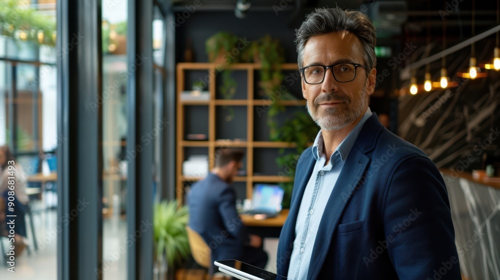 Fototapeta premium The professional with tablet