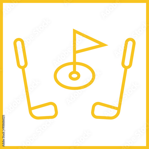 Golf Club Icon Design