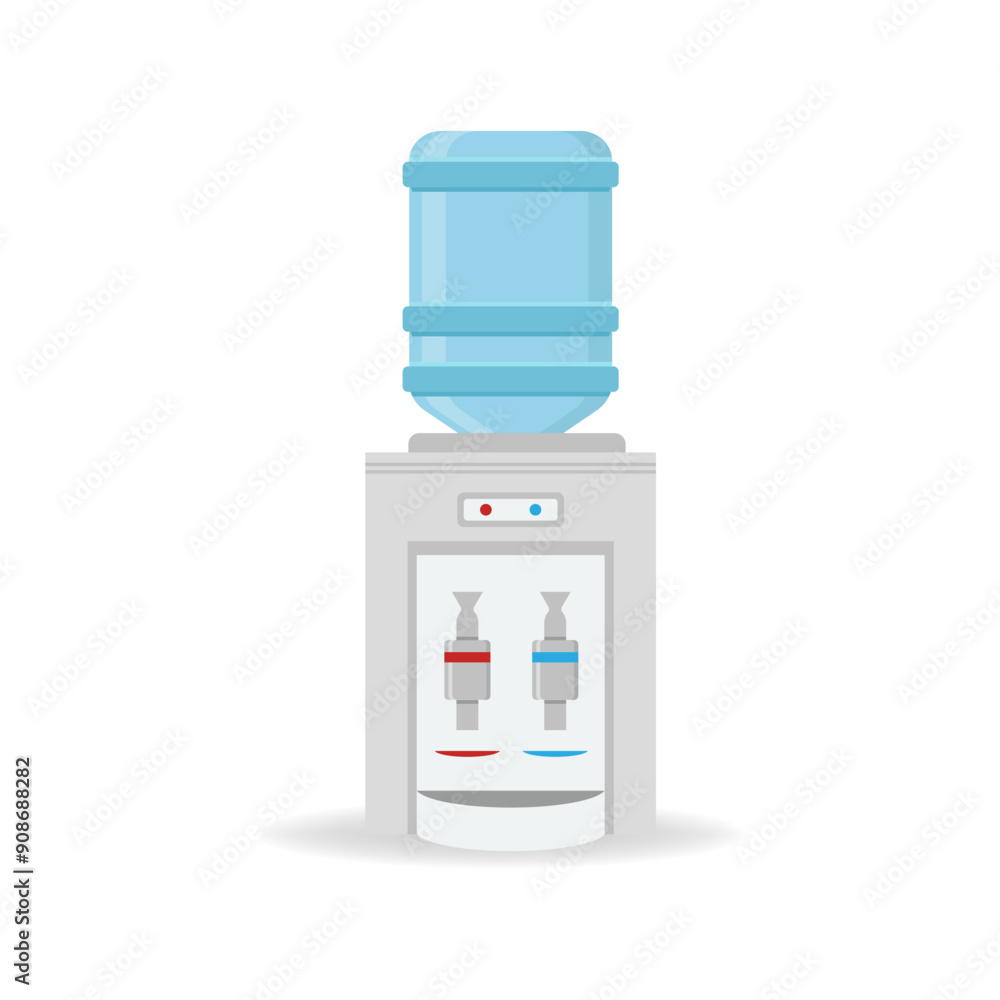 illustration of water dispenser , vector
