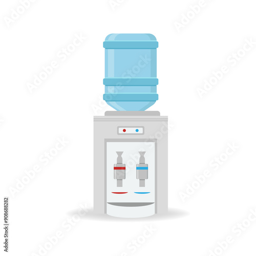 Obraz na płótnie illustration of water dispenser , vector w salonie