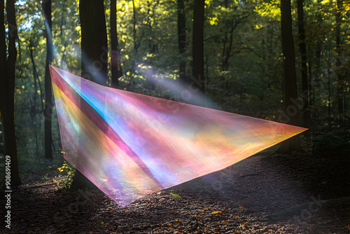 Spectral arrow gossamer and evanescent suspended in ethereal light. Mystical ambiance.