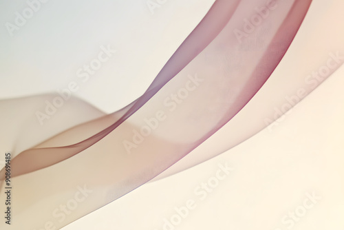 Diaphanous arrow weightless and imperceptible drifting through a serene and ethereal environment