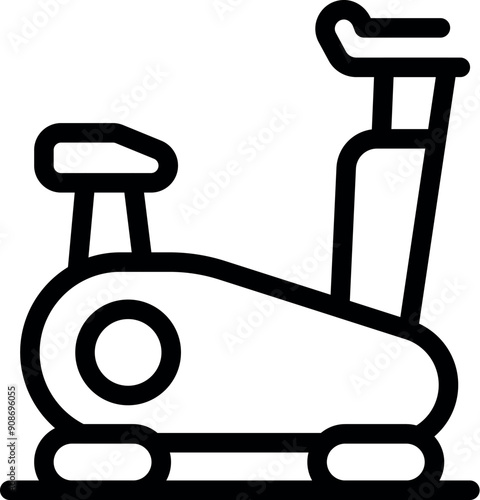 Stationary bike providing a low impact cardio workout, perfect for improving cardiovascular health and burning calories