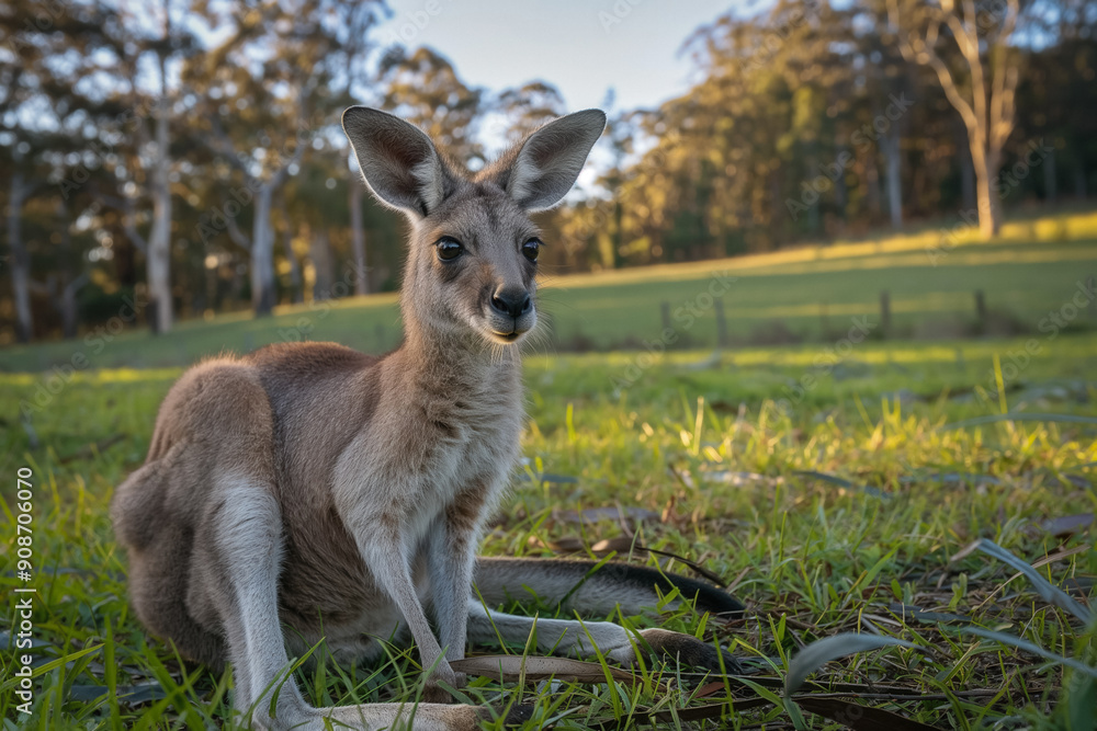 Kangaroo sunset Kangaroo sunset