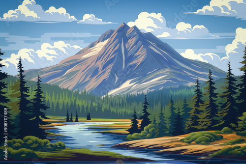 Nature background illustration