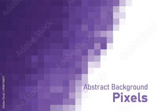 Abstract pixels background purple gradient colors geometric texture vector illustration