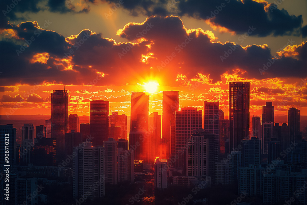 Fototapeta premium Phoenix sunset